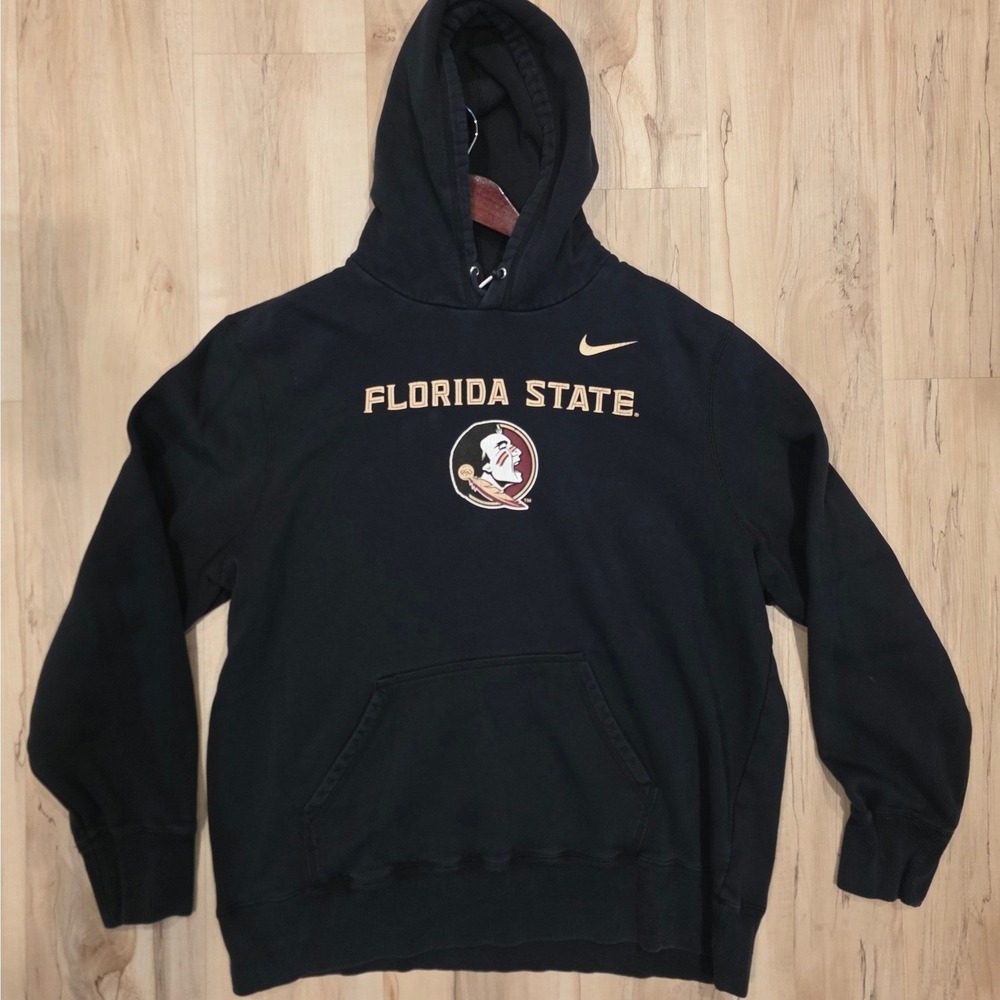 Nike Florida State Seminoles FSU Hoodie Mens XXL Black Sweatshirt Pullover